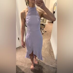 Aqua Lavender High Low Dress